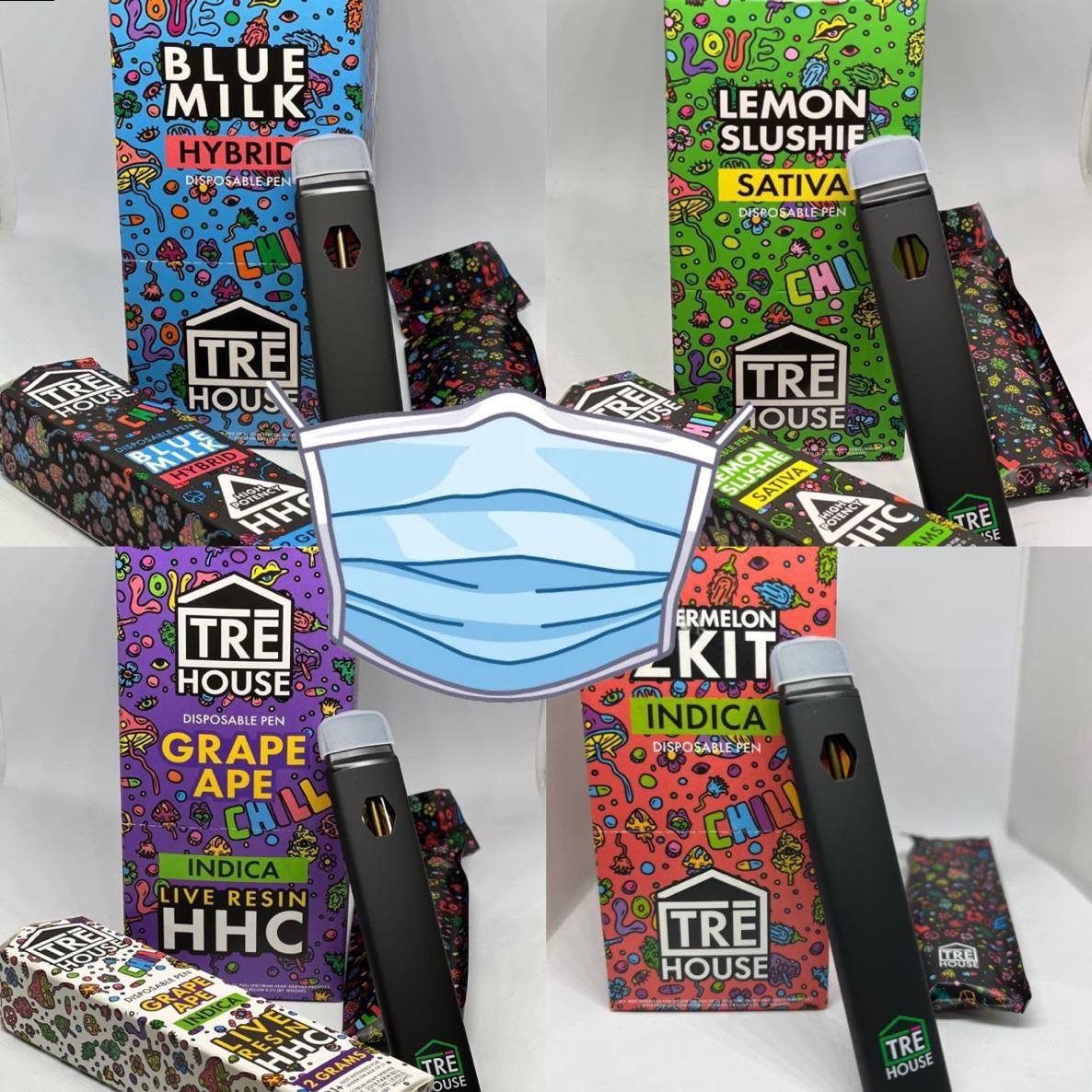 Tre House HHC Live Resin Disposable Vape Pens | 2 Grams